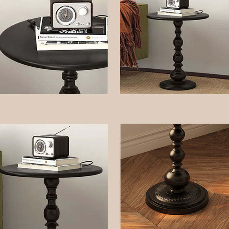 Vintage Orb Cylinder Iron Side Table
