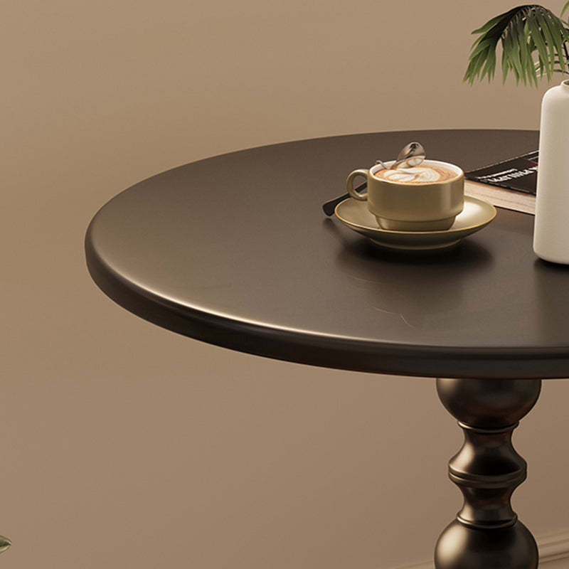 Vintage Orb Cylinder Iron Side Table
