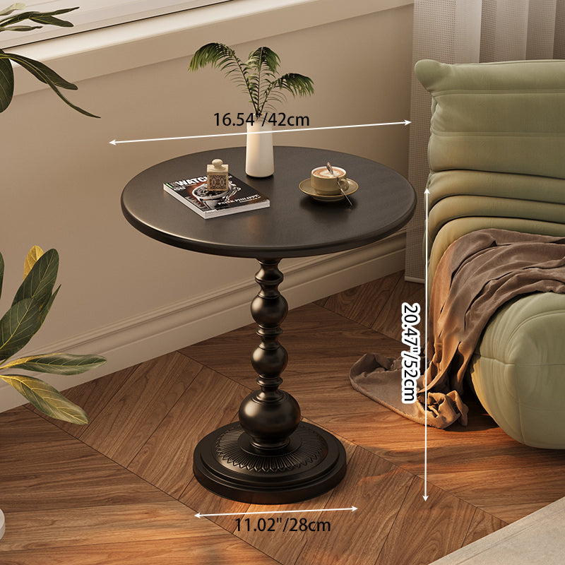 Vintage Orb Cylinder Iron Side Table