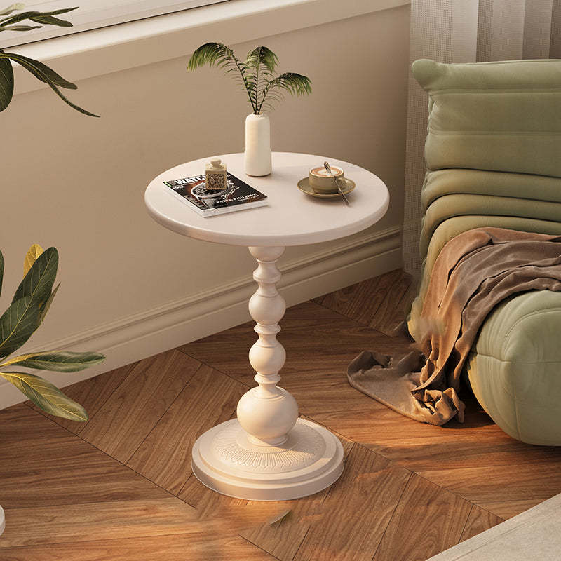 Vintage Orb Cylinder Iron Side Table