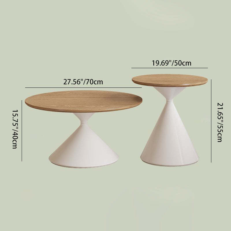 Scandinavian Cone Carbon Steel Side Table