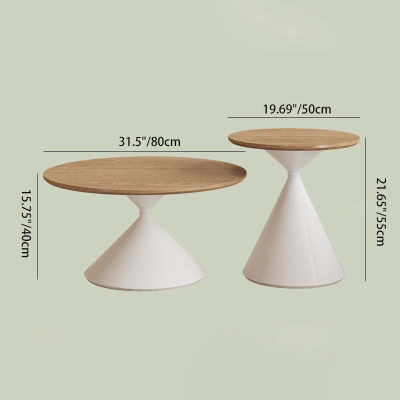Scandinavian Cone Carbon Steel Side Table