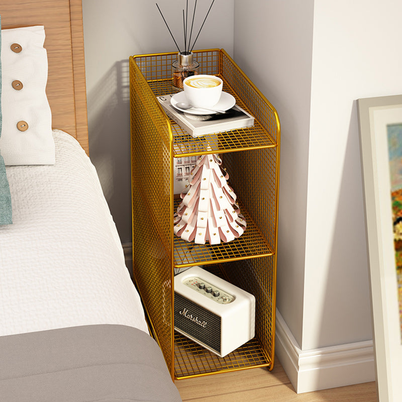 Minimalist Lattice Mesh Iron Side Table