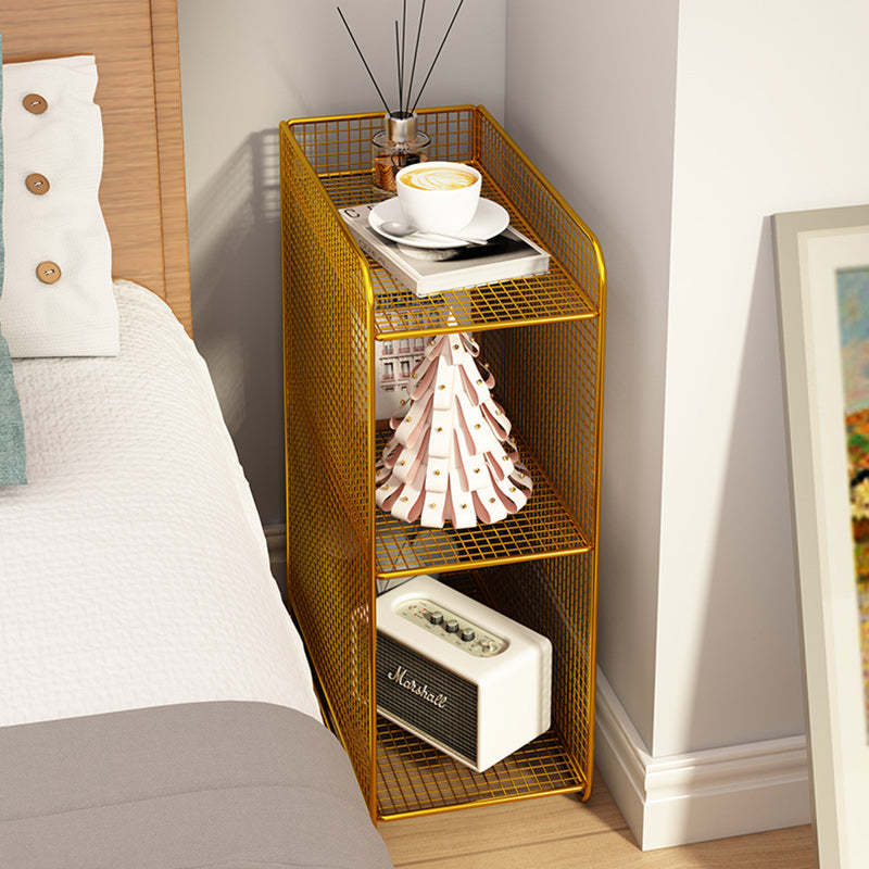 Minimalist Lattice Mesh Iron Side Table