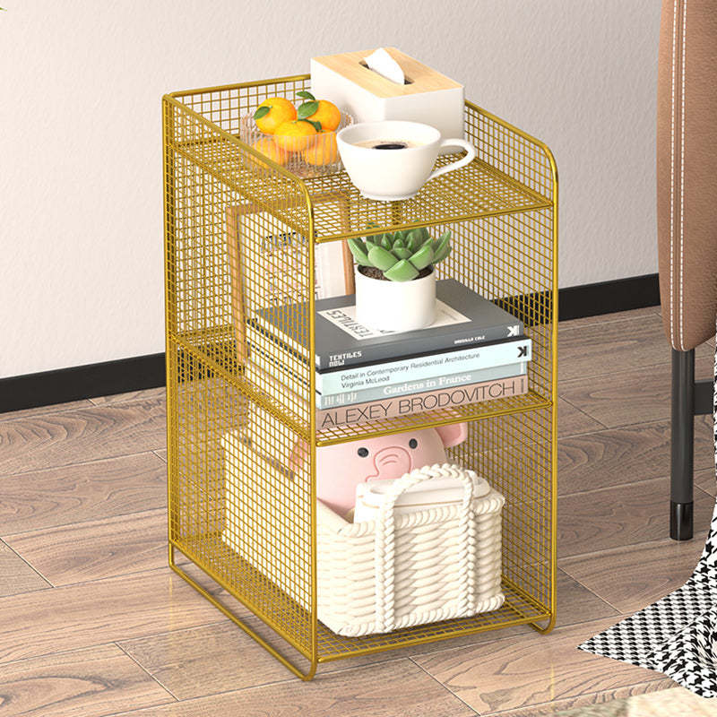 Minimalist Lattice Mesh Iron Side Table