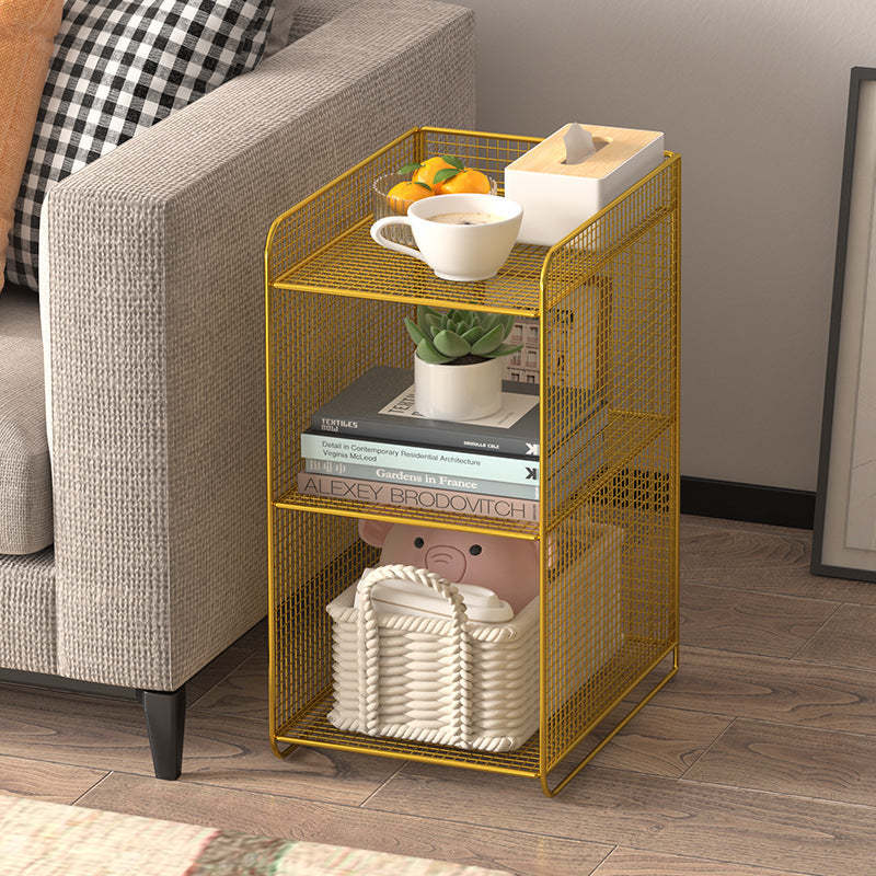 Minimalist Lattice Mesh Iron Side Table