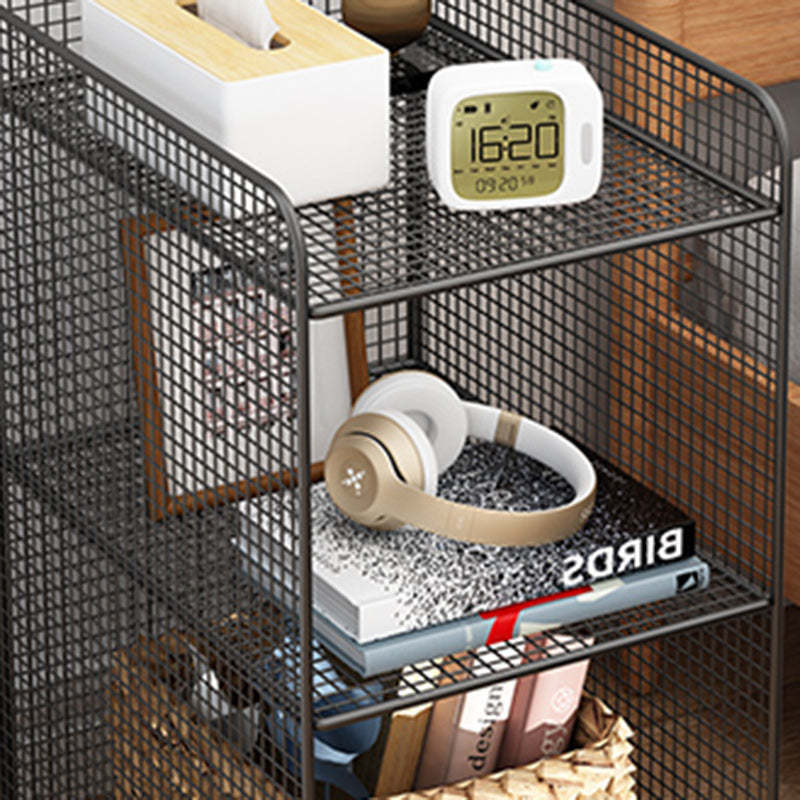 Minimalist Lattice Mesh Iron Side Table