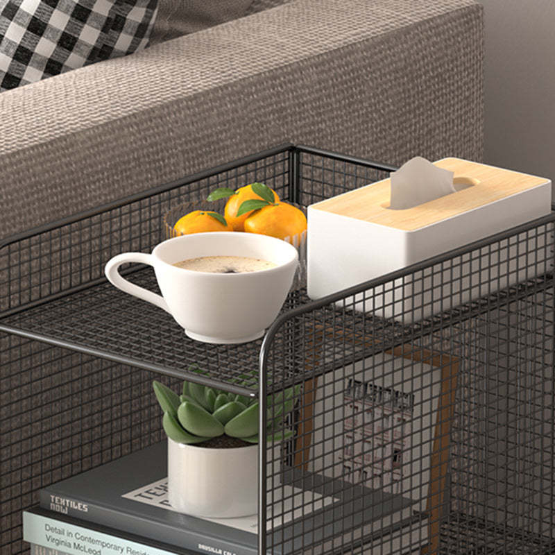 Minimalist Lattice Mesh Iron Side Table