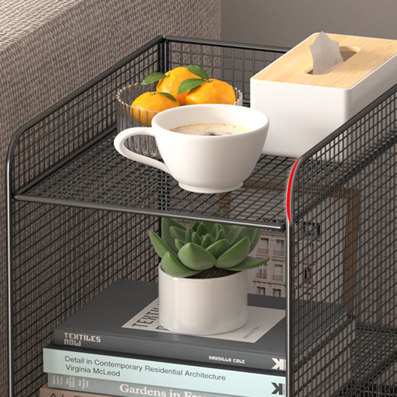 Minimalist Lattice Mesh Iron Side Table