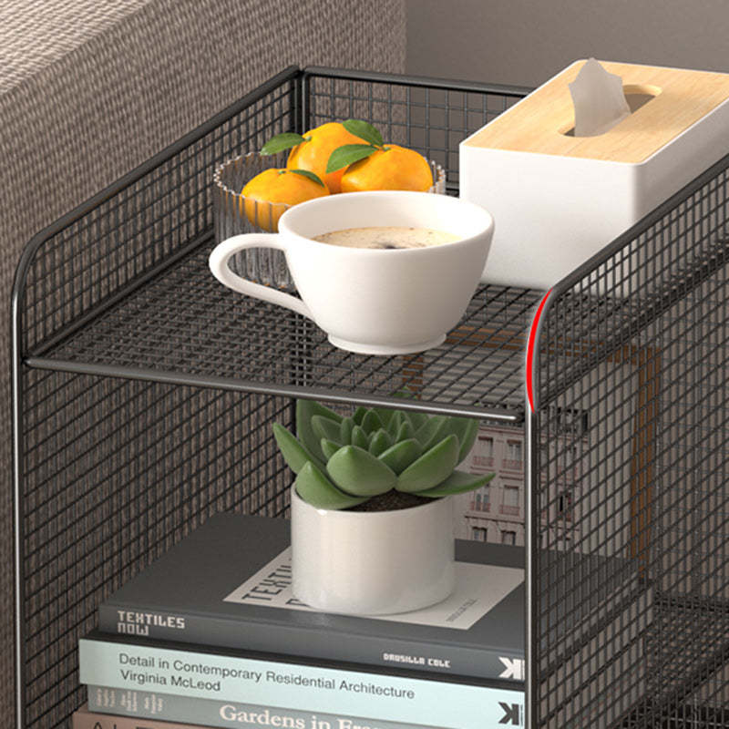 Minimalist Lattice Mesh Iron Side Table