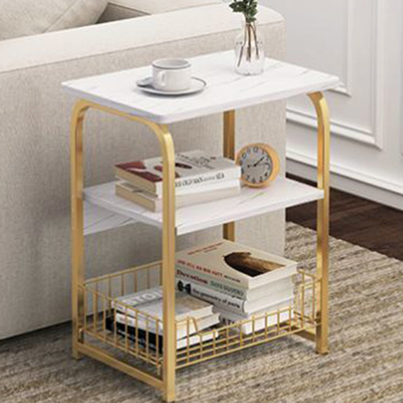 Grid Steel Side Table — 3 / White