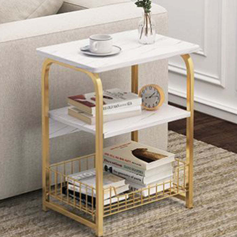 Grid Steel Side Table — 3 / White