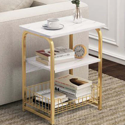 Grid Steel Side Table — 3 / White