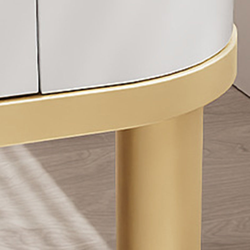 Minimalist Cylinder Rock Slab Side Table