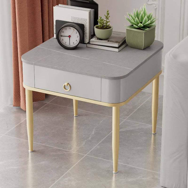 Minimalist Cylinder Rock Slab Side Table
