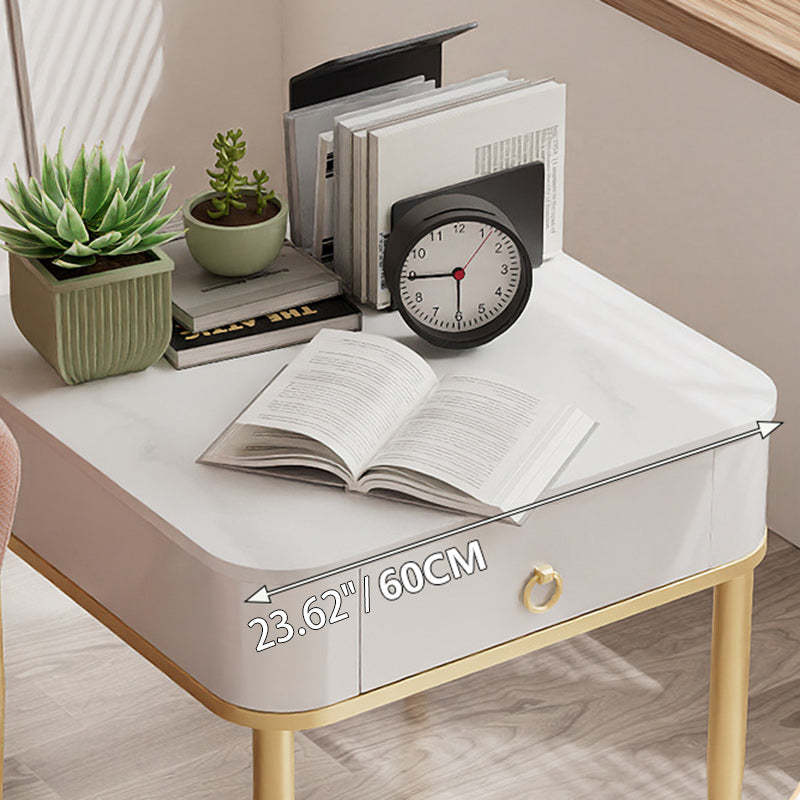Minimalist Cylinder Rock Slab Side Table