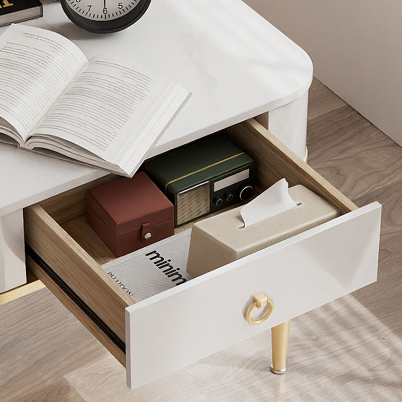 Minimalist Cylinder Rock Slab Side Table