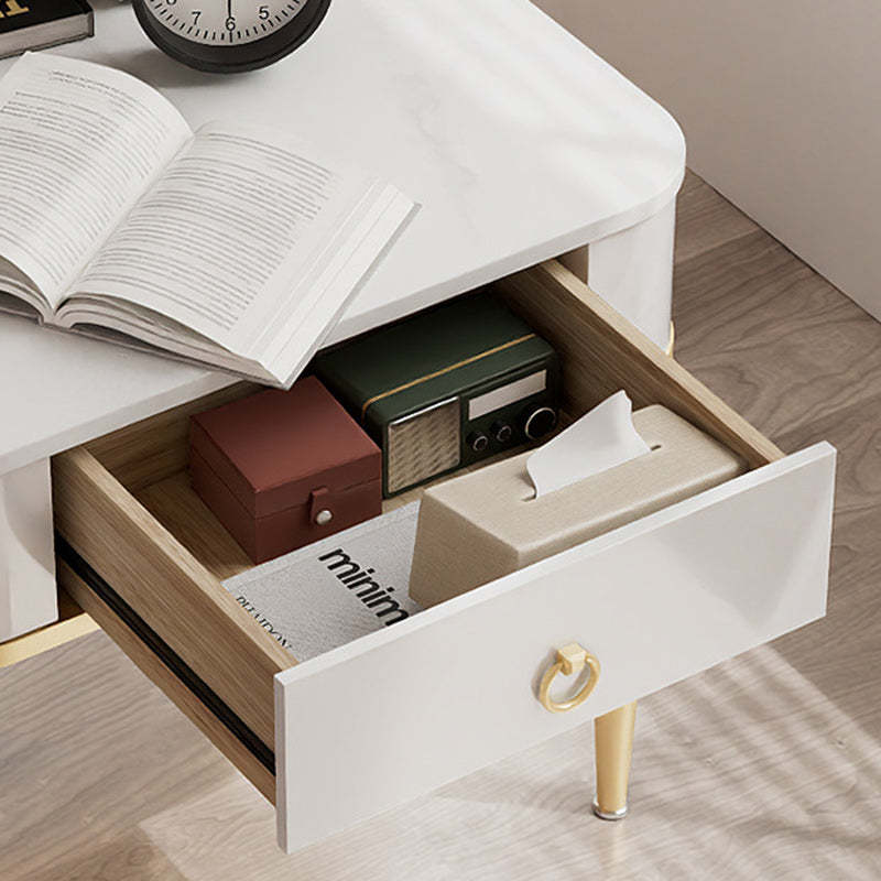 Minimalist Cylinder Rock Slab Side Table