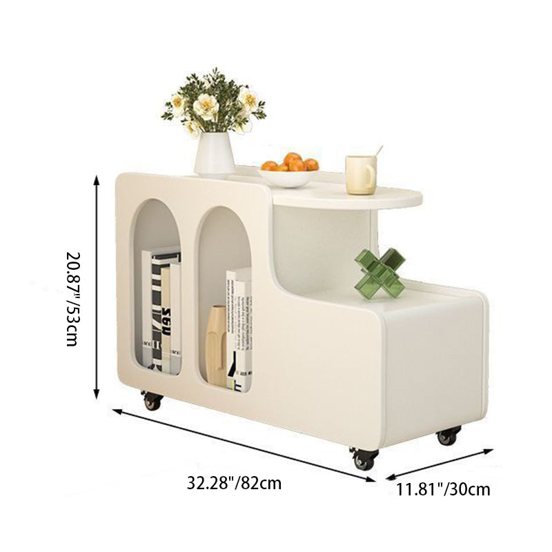 Scandinavian Semi-Circular 3-Tier Side Table