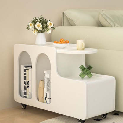 Scandinavian Semi-Circular 3-Tier Side Table