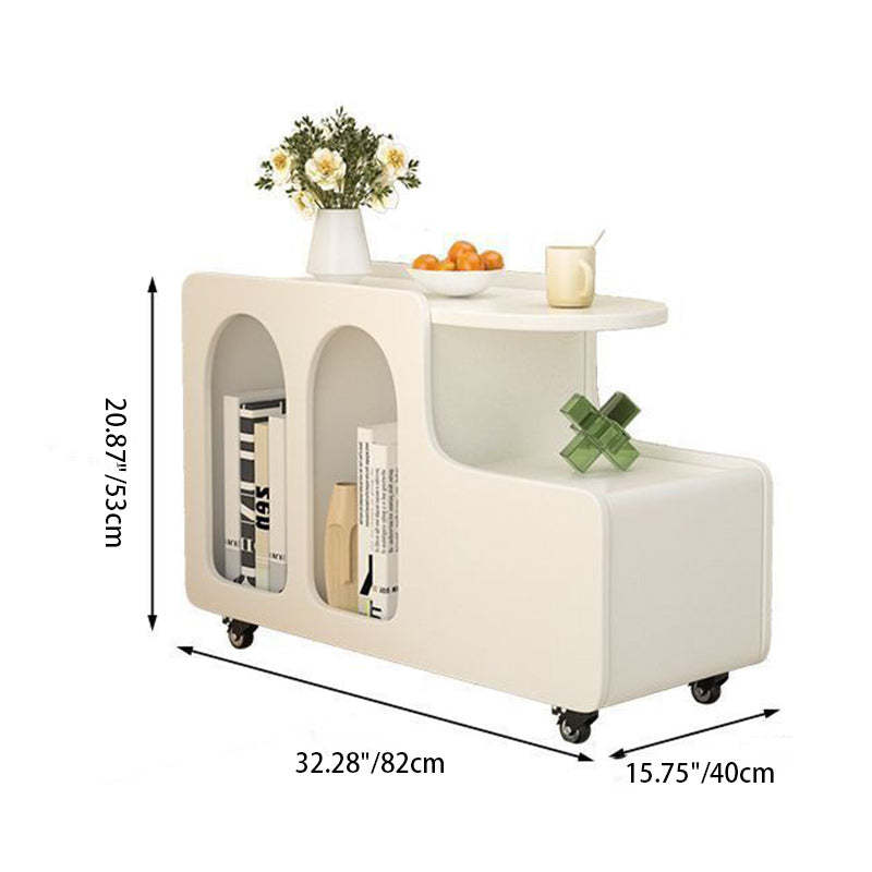 Scandinavian Semi-Circular 3-Tier Side Table
