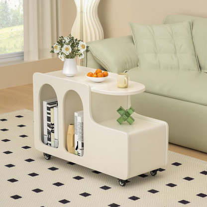 Scandinavian Semi-Circular 3-Tier Side Table