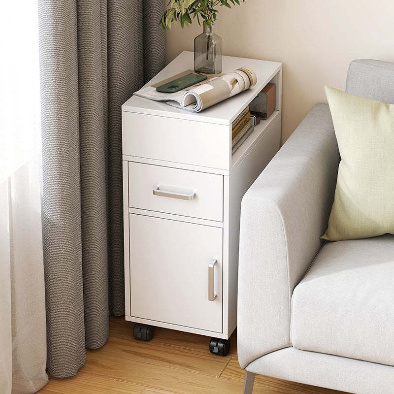 Minimalist 4-tier wood nightstands — 15.75" L x 9.84" W x 25.98" H