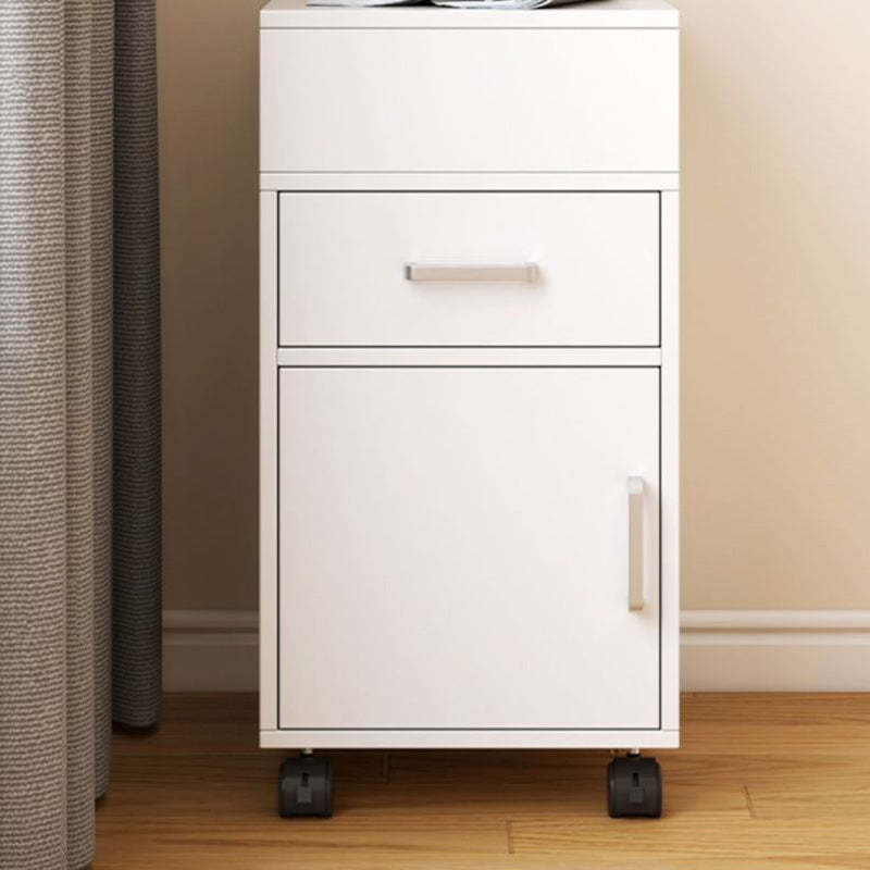Minimalist 4-tier wood nightstands — 15.75" L x 11.81" W x 25.98" H