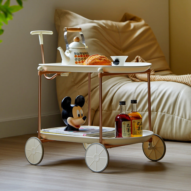 Oval Plastic Aluminum Side Table