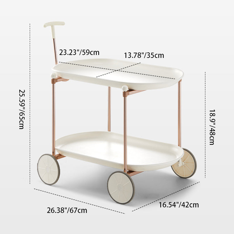 Oval Plastic Aluminum Side Table