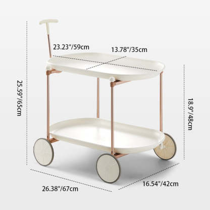 Oval Plastic Aluminum Side Table