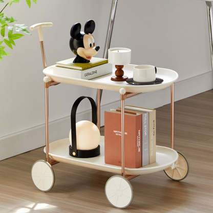 Oval Plastic Aluminum Side Table