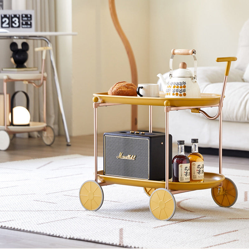 Oval Plastic Aluminum Side Table