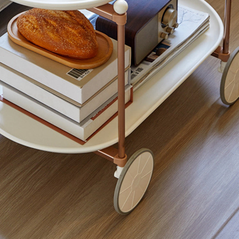 Oval Plastic Aluminum Side Table