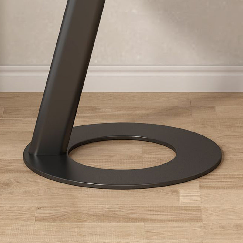 Round Rock Slab Steel Side Table