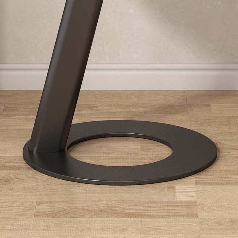 Round Rock Slab Steel Side Table