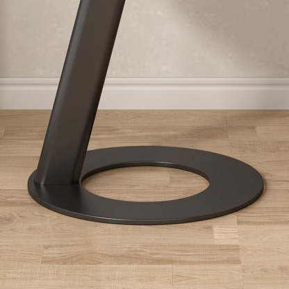 Round Rock Slab Steel Side Table