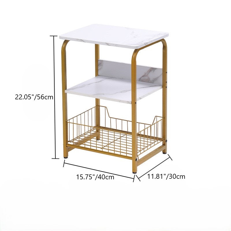 Minimalist Iron Side Table 3-Tier