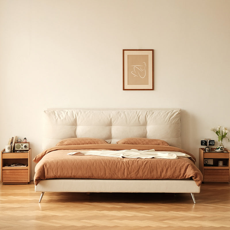 Retro Solid Wood Cube 3-Drawer Nightstand