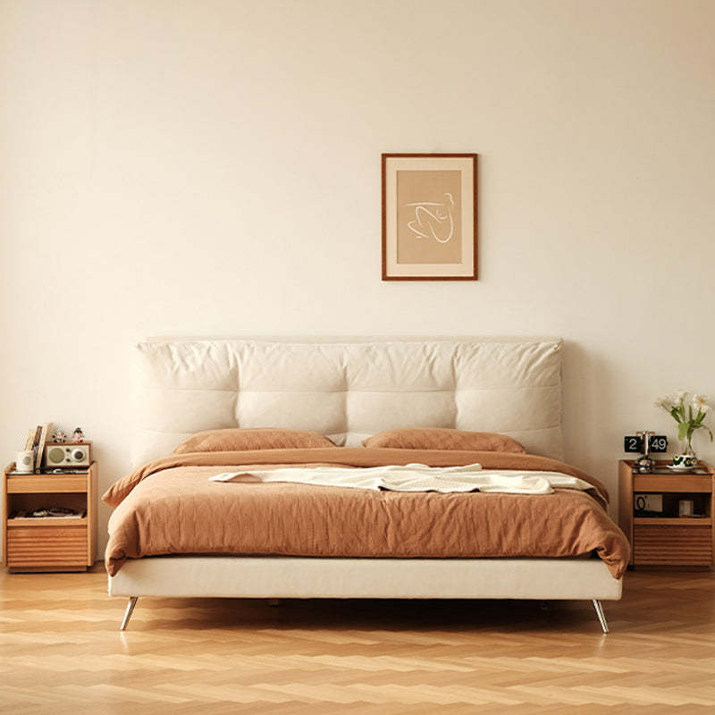 Retro Solid Wood Cube 3-Drawer Nightstand