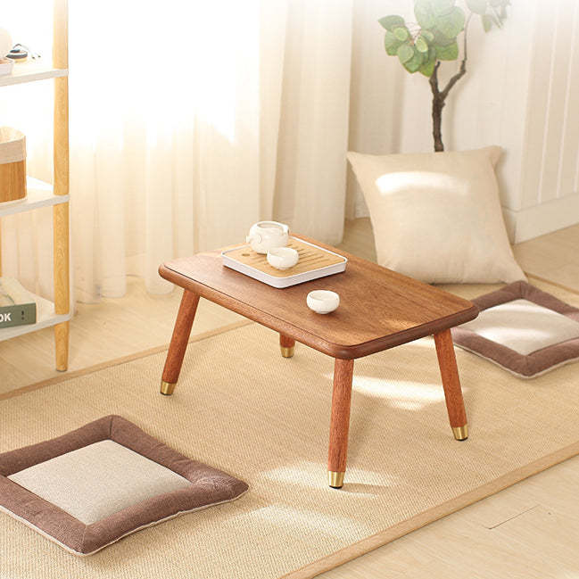 Minimalist Wood Grain Tatami Coffee Table — Wood Color