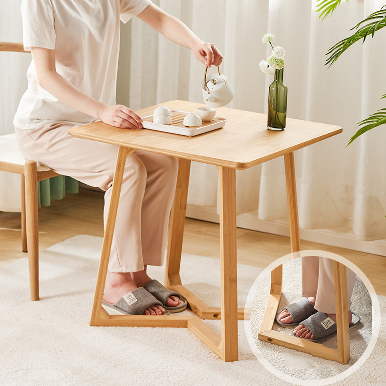 Japanese Square Solid Wood Coffee Table