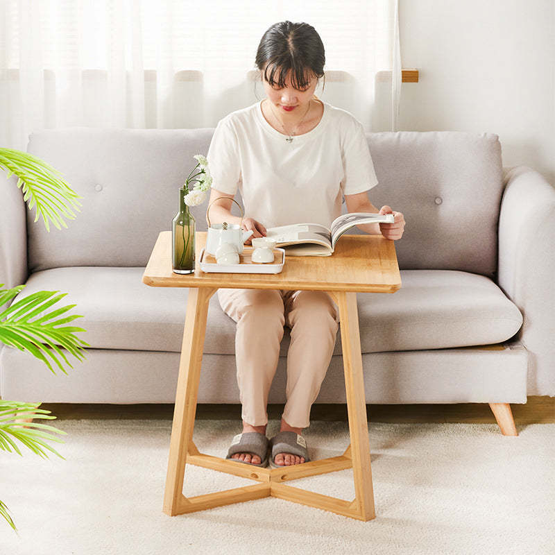 Japanese Square Solid Wood Coffee Table