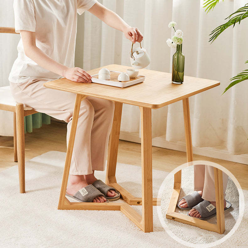 Japanese Square Solid Wood Coffee Table