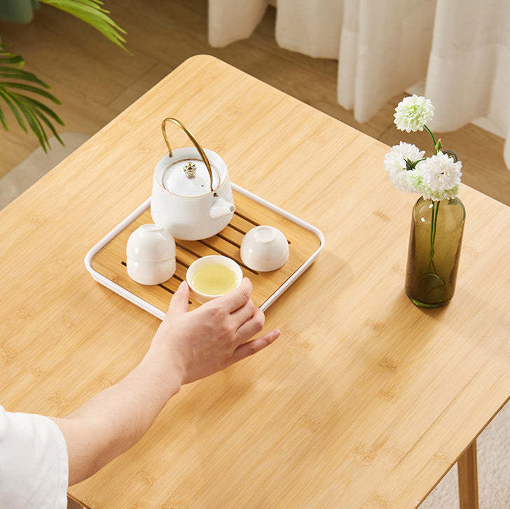 Japanese Square Solid Wood Coffee Table