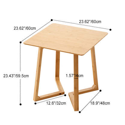 Japanese Square Solid Wood Coffee Table