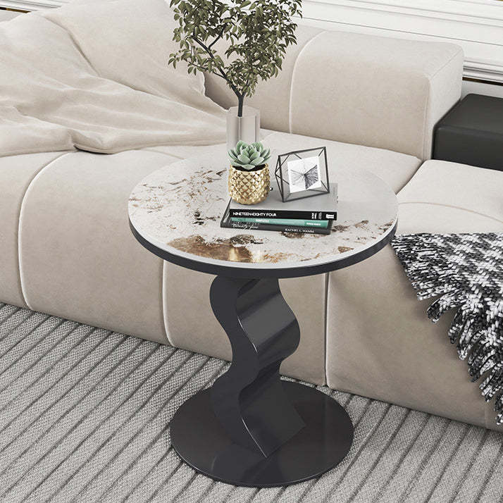 Sintered Stone Corrugated Base Coffee Table — A