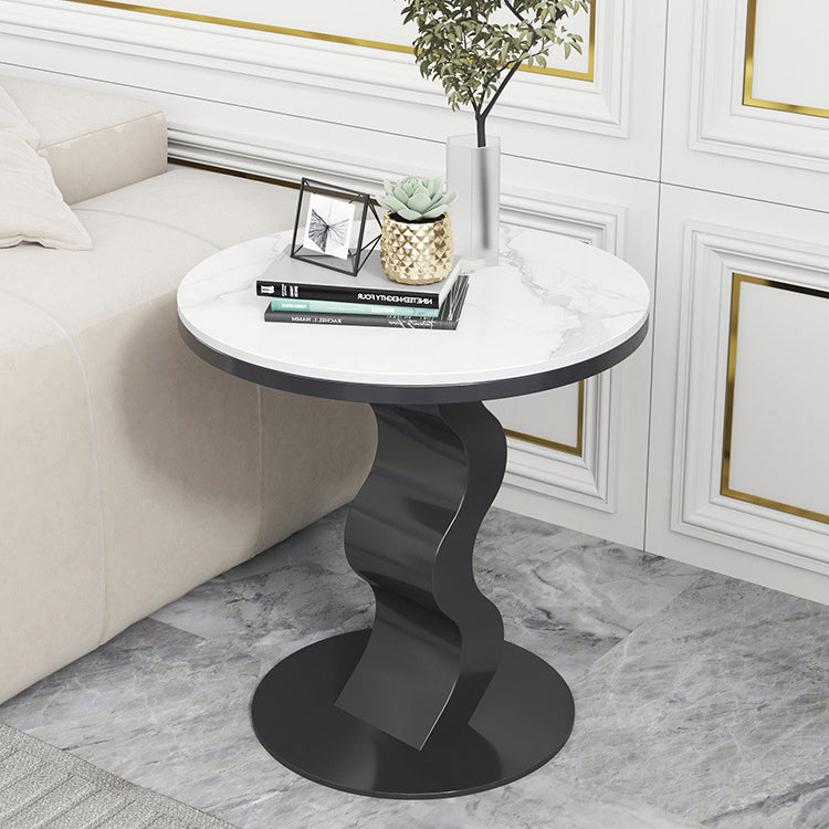 Sintered Stone Corrugated Base Coffee Table — B