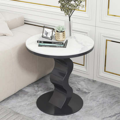 Sintered Stone Corrugated Base Coffee Table — B