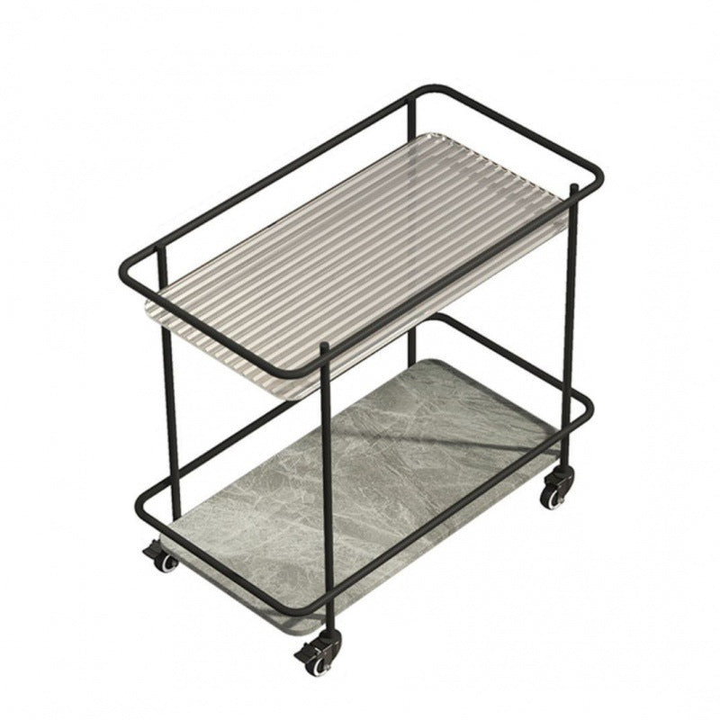 Minimalist Sintered Stone Glass End Table